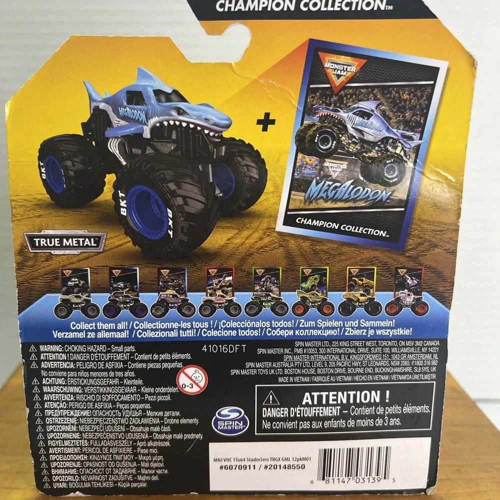 NIB Monster Jam Champion Collection Megalodon Monster‎ Truck Target Exclusive